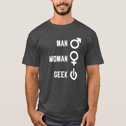 Man Geek Gift T-shirt (Voorkant)