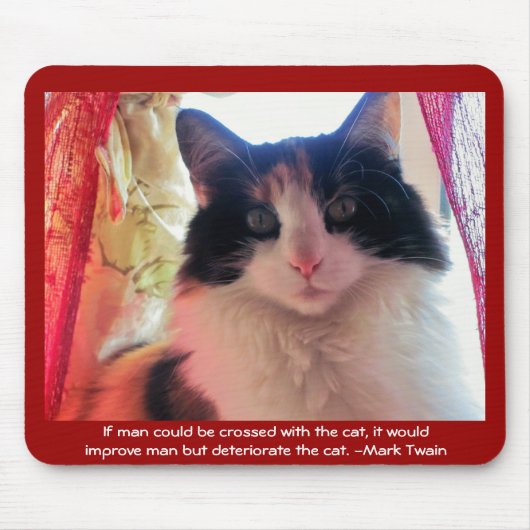 Man gekruist met calico? muismat (Voorkant)