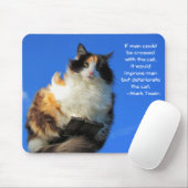 Man gekruist met kat? -Twain Muismat (Met muis)