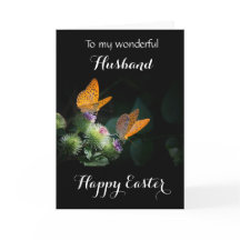 Man / Gelukkig Pasen - Fritillary Butterflies