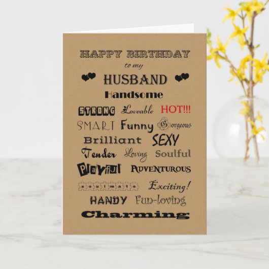 Man Gelukkige Verjaardag Woorden van Lof Kaart (Gele Bloem)