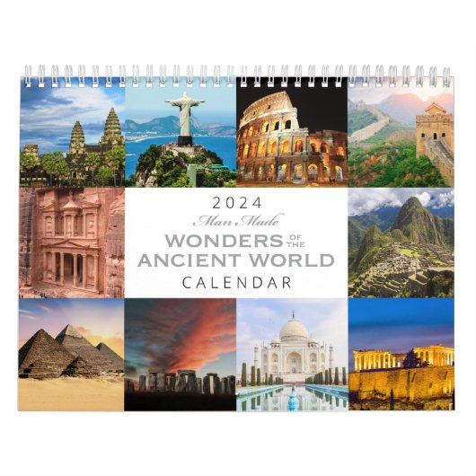 Man-gemaakte wonderen van de oude wereld 2024 kalender (Hoes)