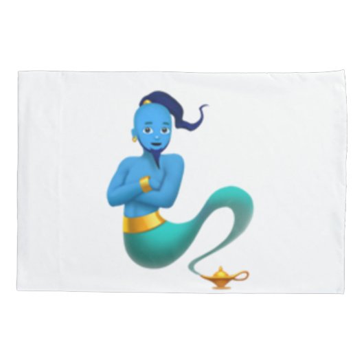 Man Genie - Emoji Kussensloop (Achterkant)