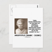 Man geperfectioneerd Best of Animals Law Justice W Briefkaart (Voorkant / Achterkant)