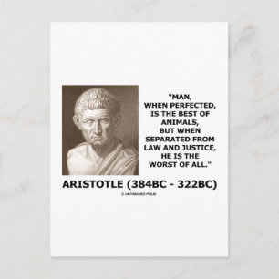 Man geperfectioneerd Best of Animals Law Justice W Briefkaart