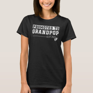 Man gepromoveerd tot grootvader 2024 grappig voor t-shirt