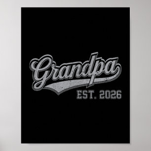 Man gepromoveerd tot opa est 2026 zwangerschap poster