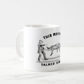 Man Gesprek met de Mok van de Doodgift (Voorkant links)