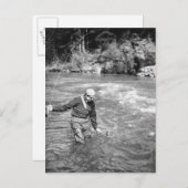 Man Gevist Briefkaart (Voorkant / Achterkant)