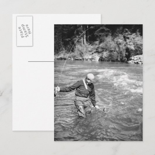 Man Gevist Briefkaart (Voorkant / Achterkant)