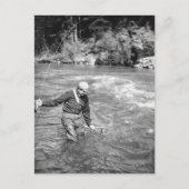 Man Gevist Briefkaart (Voorkant)