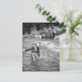 Man Gevist Briefkaart (Staand voorkant)