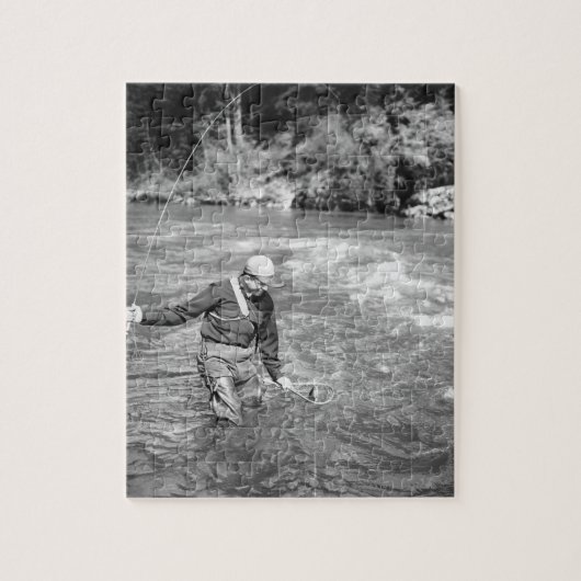 Man Gevist Legpuzzel (Verticaal)