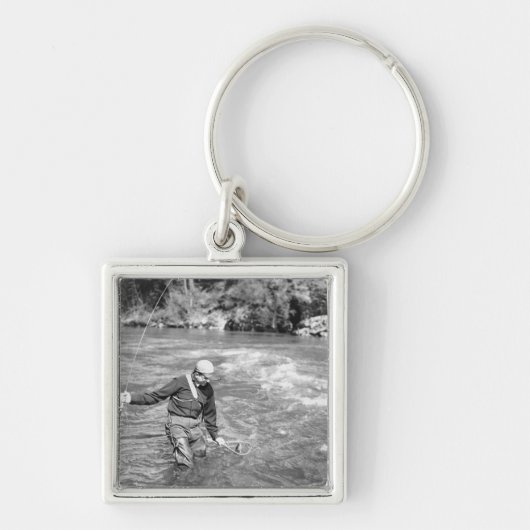 Man Gevist Sleutelhanger (Voorkant)