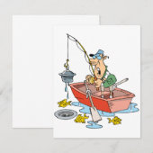 Man Geviste uitnodigingen (Voorkant / Achterkant)