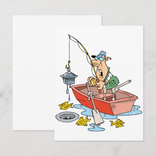 Man Geviste uitnodigingen (Voorkant / Achterkant)