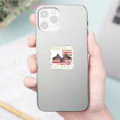 Man Gewapend En Dodelijk Grappig Dodelijke Vader V Sticker (Telefoon)