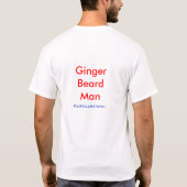 Man Ginger Beard T-shirt (Achterkant)