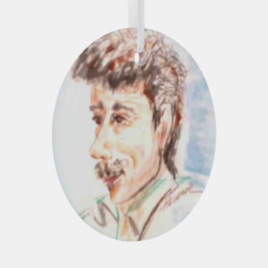 Man Glas Ornament (Voorkant Rechts)