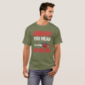 Man Glitter Lumberjack Funny Boyvriend T-shirt (Voorkant volledig)