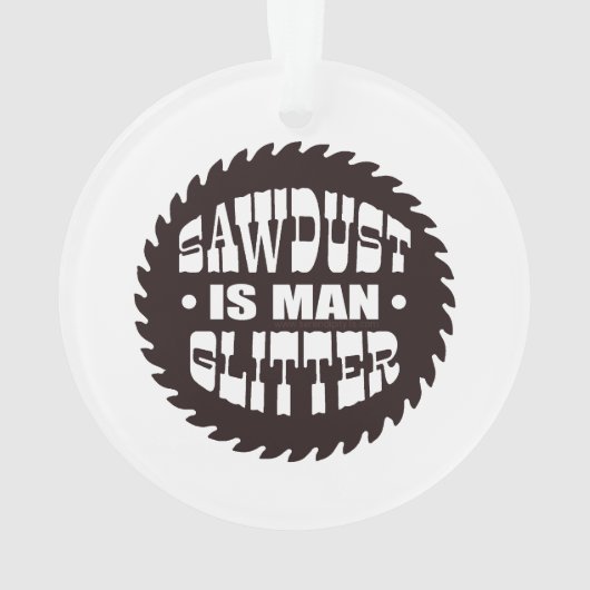 Man Glitter Ornament (achterkant)