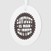 Man Glitter Ornament (voorkant)