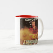 Man Glitter Tweekleurige Koffiemok (Voorkant rechts)