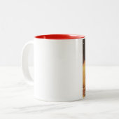 Man Glitter Tweekleurige Koffiemok (Voorkant links)