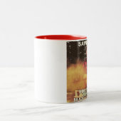 Man Glitter Tweekleurige Koffiemok (Center)