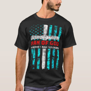 Man God Echtgenoot Vader Opa T-shirt