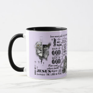 Man Gods Christelijke Paarse Mok
