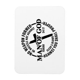 Man Gods, geen wapen tegen Mij gevormd zal voors Magneet