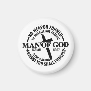 Man Gods, geen wapen tegen Mij gevormd zal voors Magneet