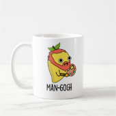 Man-gogh Funny Artist Mango Pun Koffiemok (Links)