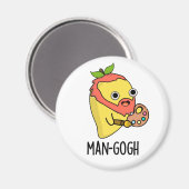 Man-gogh Funny Artist Mango Pun Magneet (Voorkant / Achterkant)