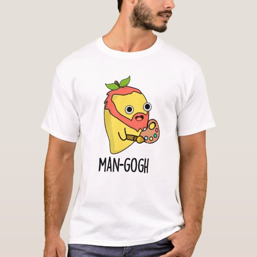 Man-gogh Funny Artist Mango Pun T-shirt (Voorkant)