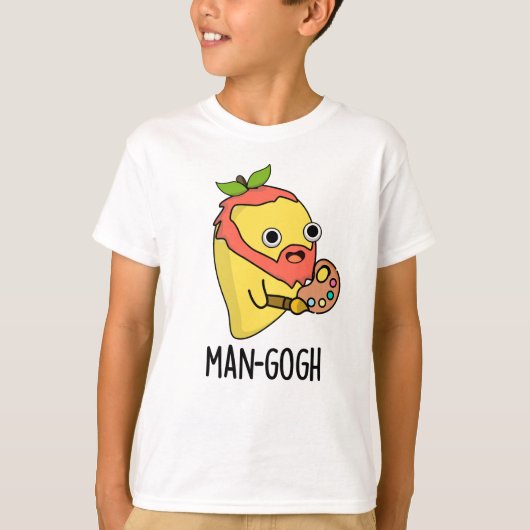 Man-gogh Funny Artist Mango Pun T-shirt (Voorkant)