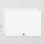 Man Golf Birthday Uitnodiging (Achterkant)