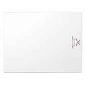 Man Golf Briefpapier Notitieblok in bruin (Voorkant)