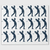 Man Golf Cadeaupapier (Vlak)