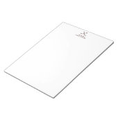 Man Golf Clubs Briefpapier Notitieblok in bruin (Schuin)