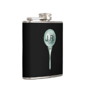Man Golf Monogram Vinyl Wrapped Flask Heupfles (Rechts)