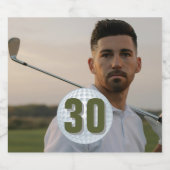 Man Golf Party snapshot! Likeurfles Etiket (Enkel label)