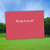 Man Golf Player Swinging Fifties 50th Birthday Kaart