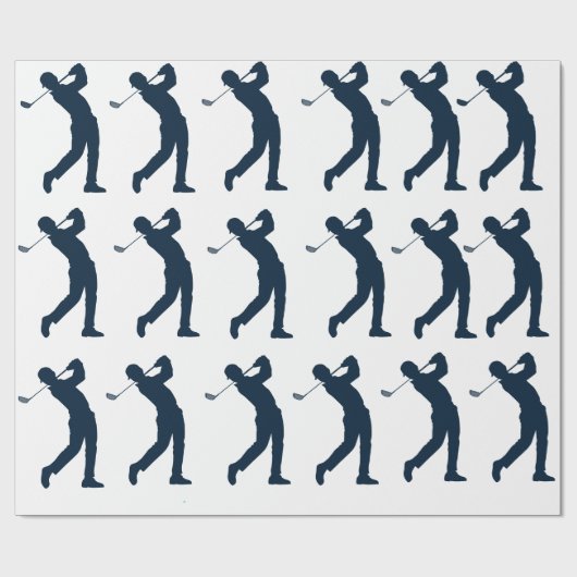 Man golfcadeau inpakpapier (Vlak)