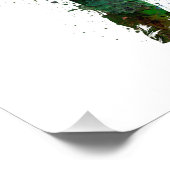 man golfer putting silhouette foto afdruk (Hoek)