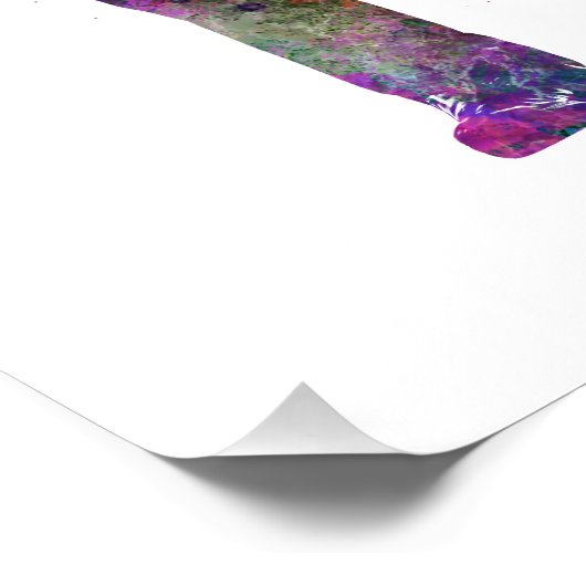 man golfer swing silhouette foto afdruk (Hoek)