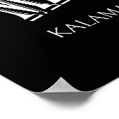 Man goot Poster afdrukken bord (Hoek)