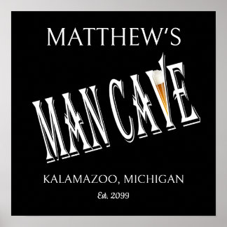 Man goot Poster afdrukken bord