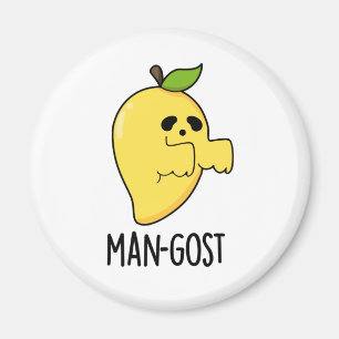 Man-gost Funny Halloween Mango Fruit Ghost Pun Magneet